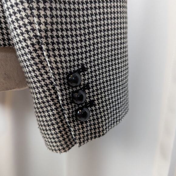 Nine West Houndstooth Blazer Women’s 14P Vintage Office Chic - Picture 13 of 16